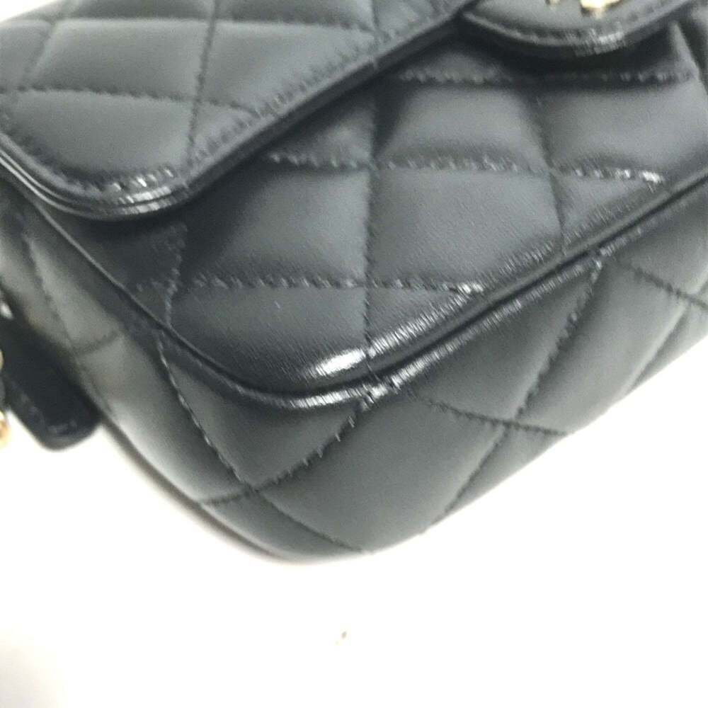 CHANEL Black Lambskin Leather Logo Wallet - Picture 3 of 16